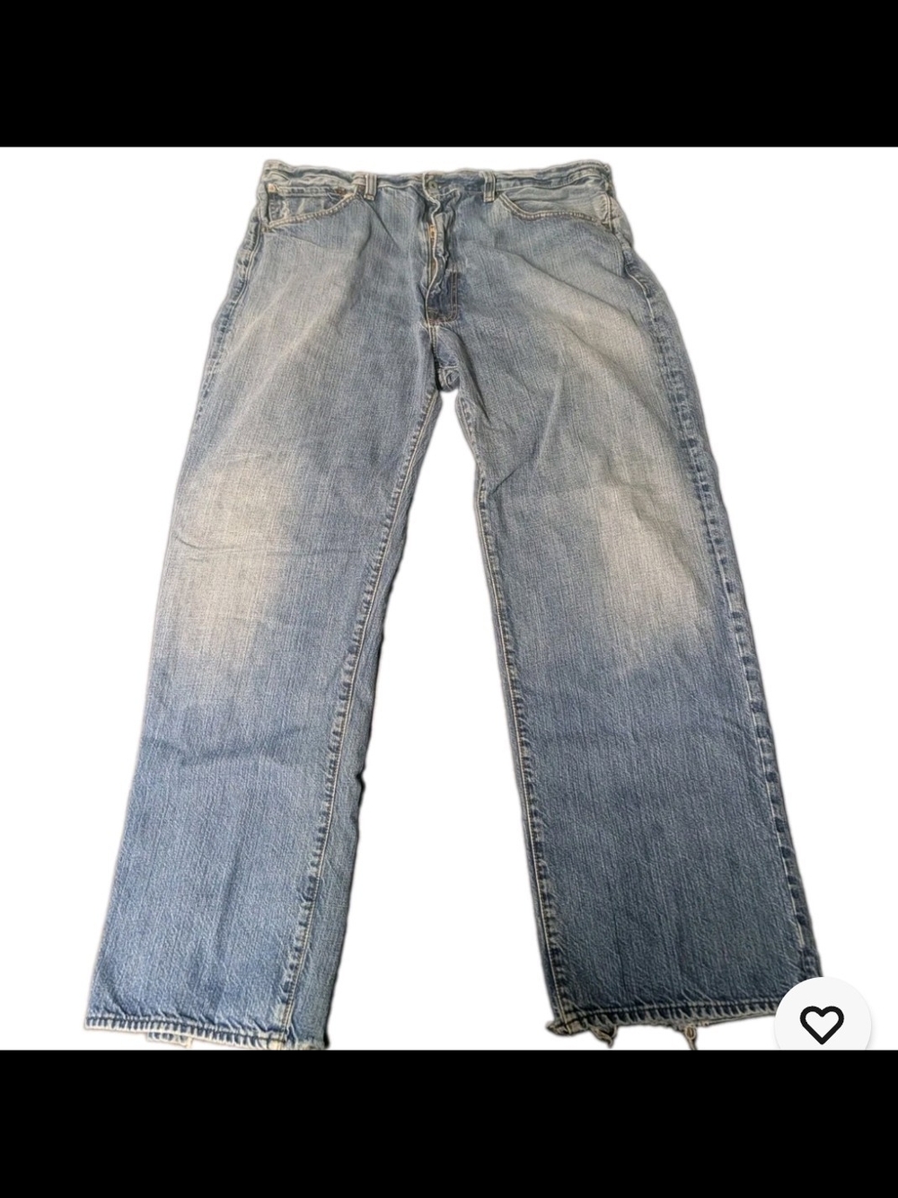 VTG Polo Ralph Lauren Jeans Mens 40x32 Medium Wash Leather RL Patch Y2K Denim